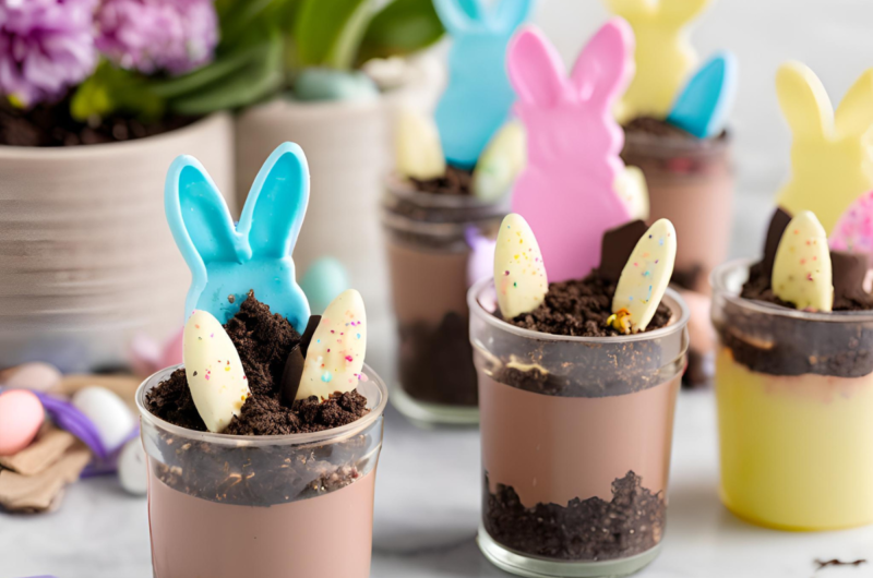 Easter Bunny Dirt Cups